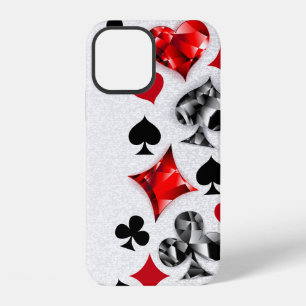 Poker Player Gambler Playing Card Suits Las Vegas iPhone 12 Case