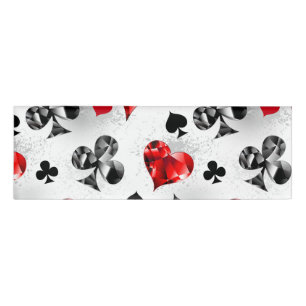 Poker Player Gambler Playing Card Suits Las Vegas Name Tag