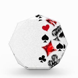 Poker Player Gambler Playing Card Suits Las Vegas Photo Block