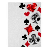 Poker Player Gambler Playing Card Suits Las Vegas