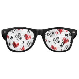 Poker Player Gambler Playing Card Suits Las Vegas Retro Sunglasses