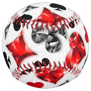 Poker Player Gambler Playing Card Suits Las Vegas Softball