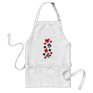 Poker Player Gambler Playing Card Suits Las Vegas Standard Apron