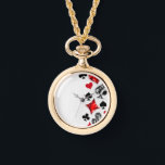 Poker Player Gambler Playing Card Suits Las Vegas Watch<br><div class="desc">Grey,  textured background with polygonal playing cards symbols. Symbols of playing cards,  heart,  diamond,  spade and club.</div>