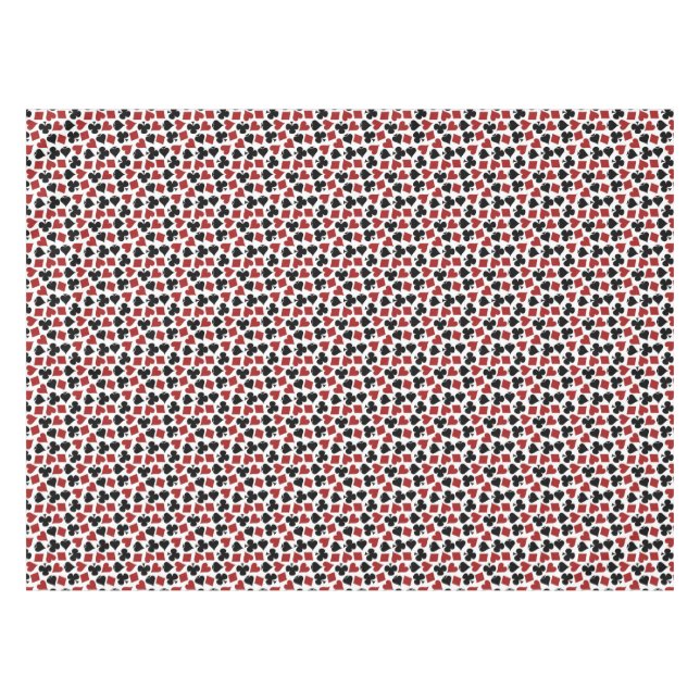 Poker Playing Card Suit Pattern Tablecloth (Front (Horizontal))