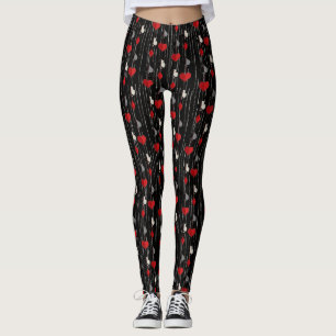 Poker playing card symbols. leggings