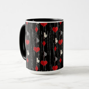 Poker playing card symbols. mug