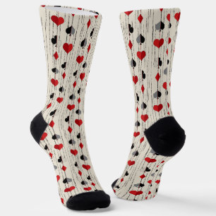 Poker Playing Card Symbols Socks