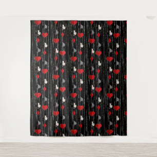 Poker playing card symbols. tapestry