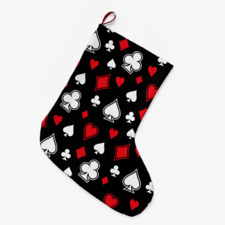 Poker Playing Cards Large Christmas Stocking