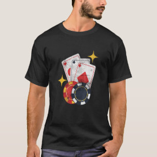Poker Playing Casino Donor Design Poker Player T-Shirt