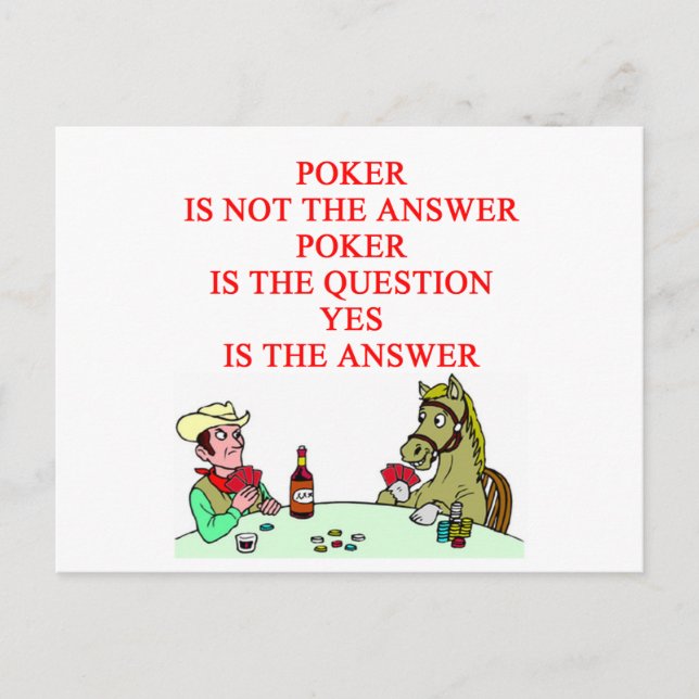 POKER POSTCARD (Front)