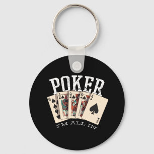 Poker Quote for Gambler Key Ring