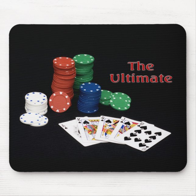 Poker Royal Flush Mouse Pad (Front)