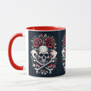 Poker Skull Mug