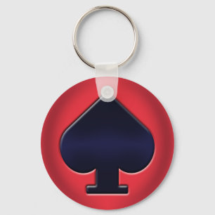 Poker Spade Key Chain