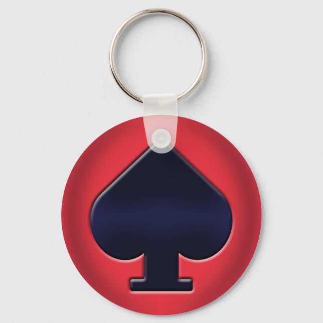 Poker Spade Key Chain (Front)
