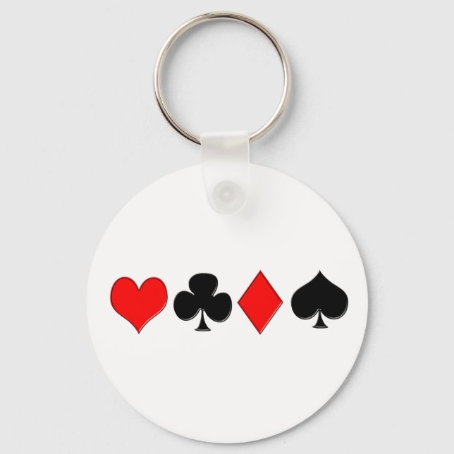 Poker Suits Keychain (Front)