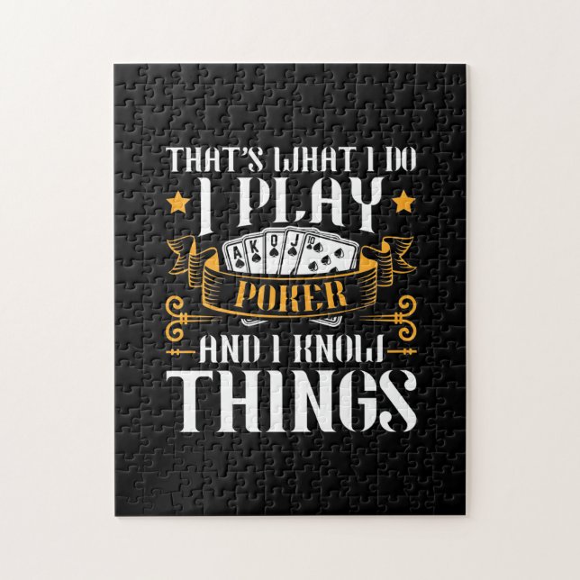 Poker That Is What I Play Jigsaw Puzzle (Vertical)
