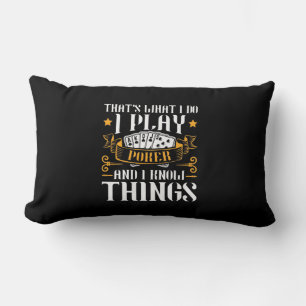 Poker That Is What I Play Lumbar Cushion