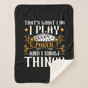 Poker That Is What I Play Sherpa Blanket