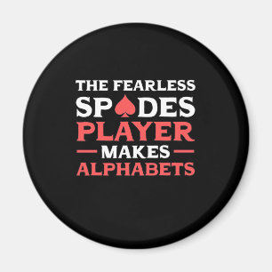 Poker The Fearles Spades Player Magnet