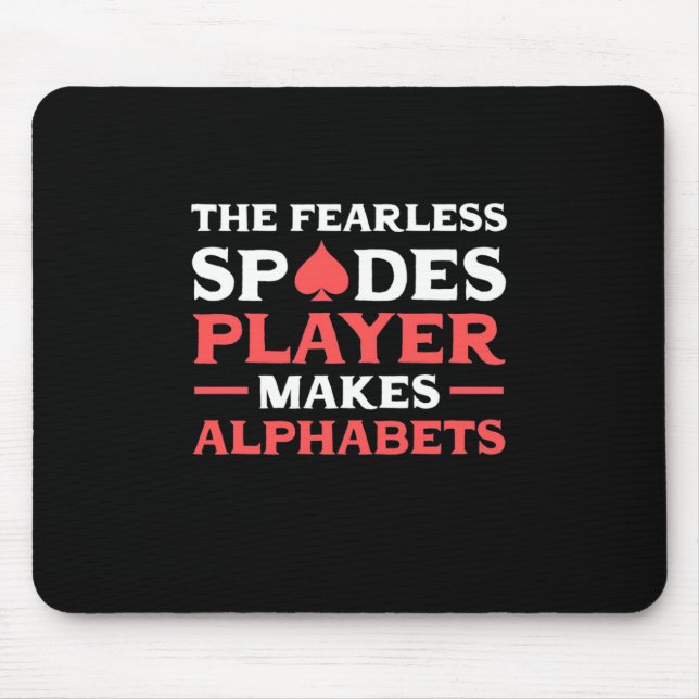 Poker The Fearles Spades Player Mouse Pad (Front)