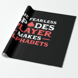 Poker The Fearles Spades Player Wrapping Paper