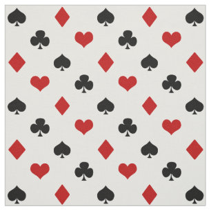 Poker Theme   Card Suits   Casino Theme Fabric