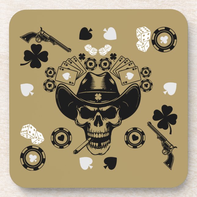 Poker Themed Lucky Coaster (Front)