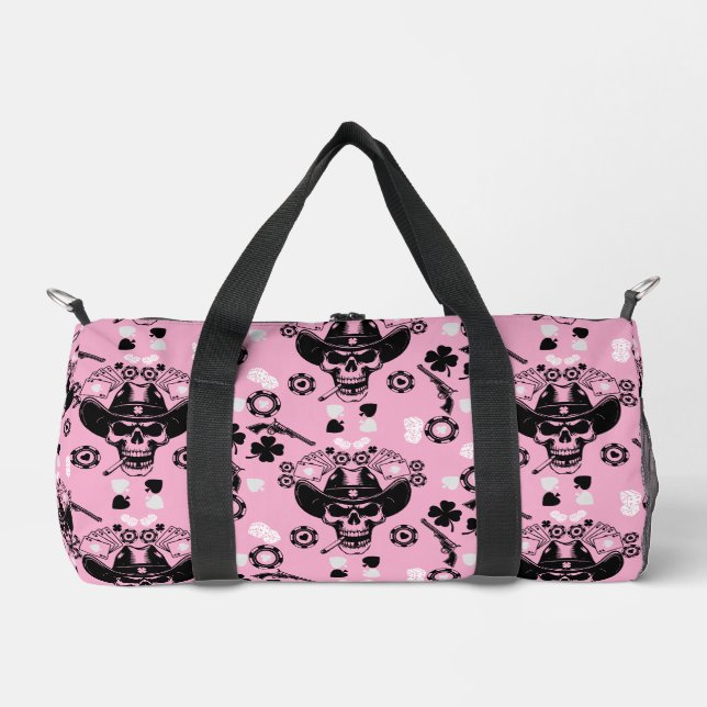Poker Themed Lucky Duffle Bag (Front)