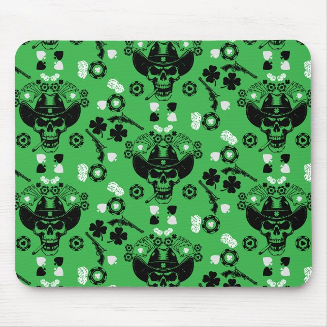 Poker Themed Lucky Mouse Pad (Front)