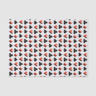 Poker Themed Playing Cards Tissue Paper