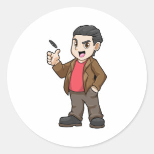 Poker with Friends Classic Round Sticker