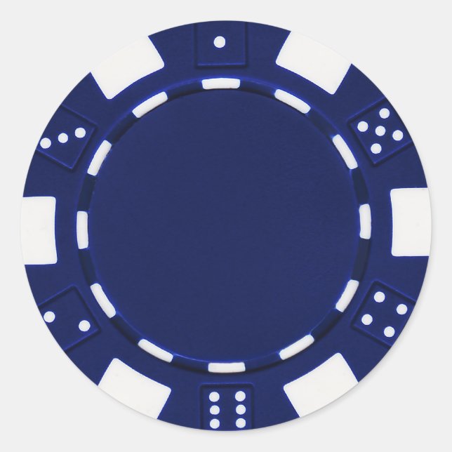 pokerchip sticker  blue (Front)