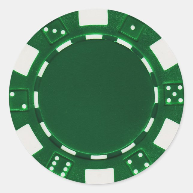 pokerchip sticker green (Front)
