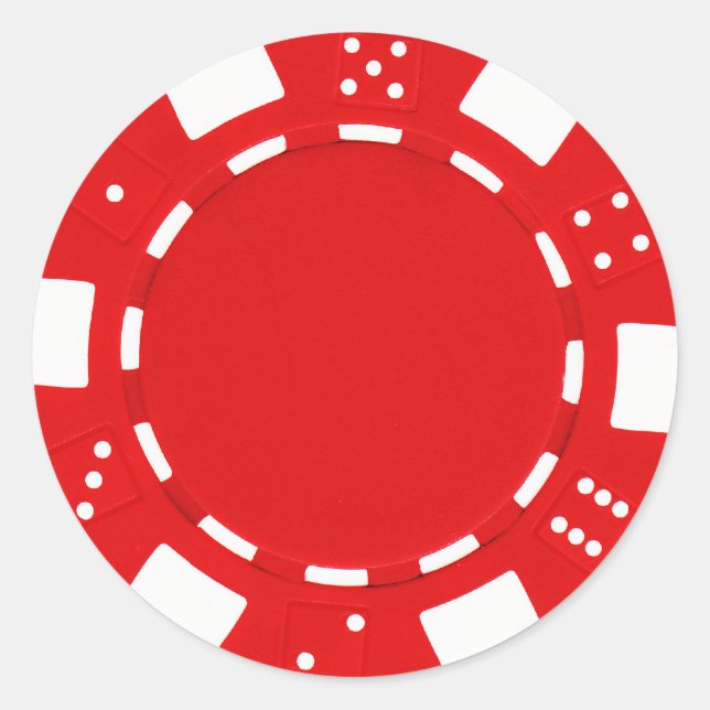 pokerchip sticker red (Front)