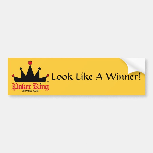 PokerKingAppaDST Look Like A Winner! Bumper Sticker (Front)