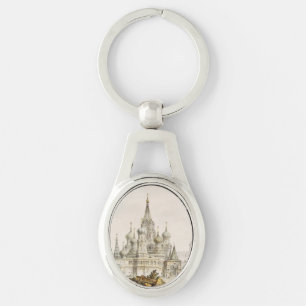 Pokrovsky Cathedral and Spasskaya Tower Key Ring