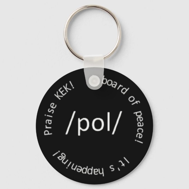 /pol/ keychain (Front)