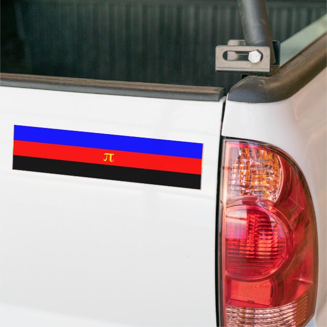 POLAMORY PRIDEFLAG BAR BUMPER STICKER (On Truck)