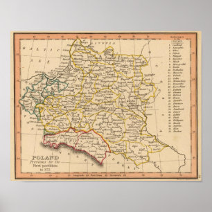 Poland, 1772 poster