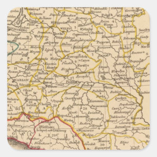 Poland, 1772 square sticker