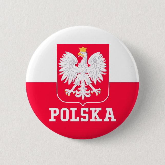 Poland 6 Cm Round Badge (Front)