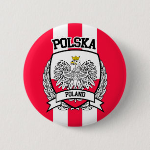 Poland 6 Cm Round Badge