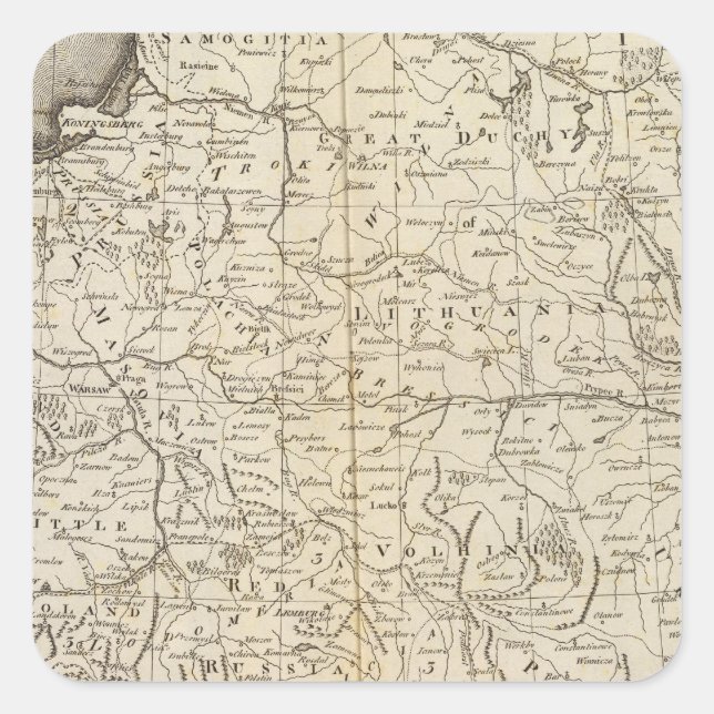 Poland 9 square sticker (Front)