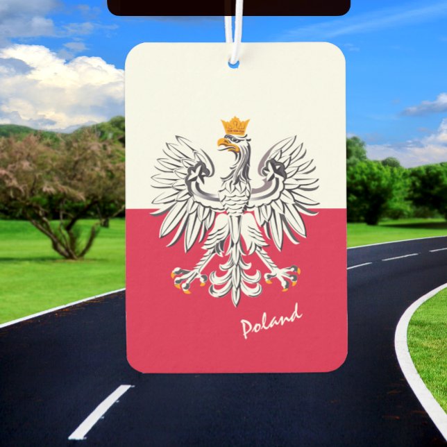 Poland air freshener, patriotic, Polish Flag Car Air Freshener (Creator Uploaded)