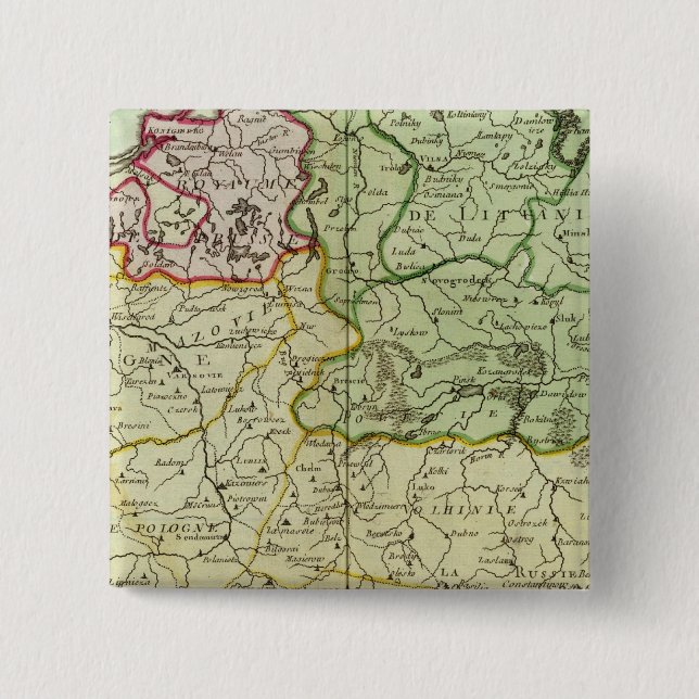 Poland and Lithuania 15 Cm Square Badge (Front)