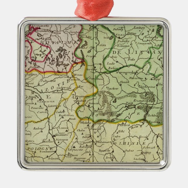 Poland and Lithuania Metal Tree Decoration (Front)