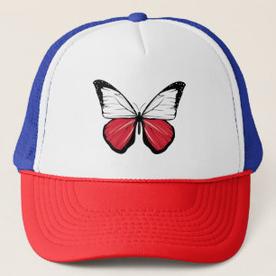 Poland Butterfly Flag Trucker Hat